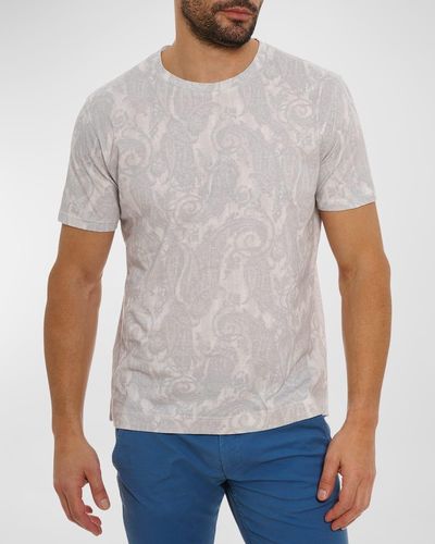 Robert Graham Bodhi Graphic T-Shirt - Gray