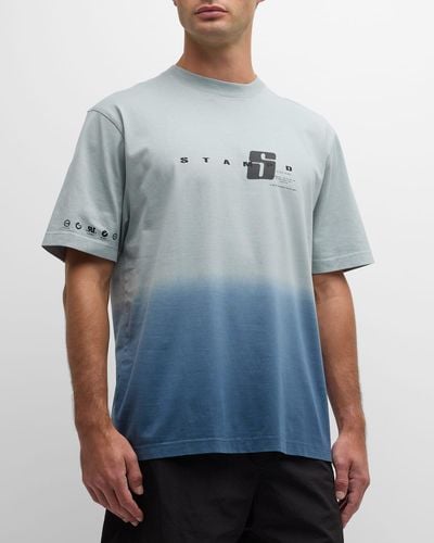 Stampd Gradient Transit Relaxed T-Shirt - Blue
