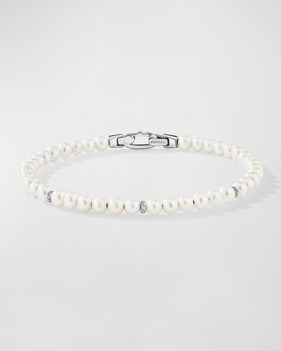 David Yurman 4mm Bijoux Spiritual Beads Bracelet With Silver - Multicolor
