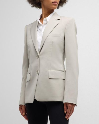 Helmut Lang Classic Single-Breasted Blazer - Natural
