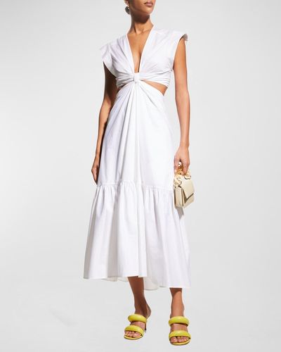 A.L.C. Alexandria Cutout Dress - White