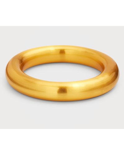 Nest 24k Gold-plated Bangle Bracelet - Metallic