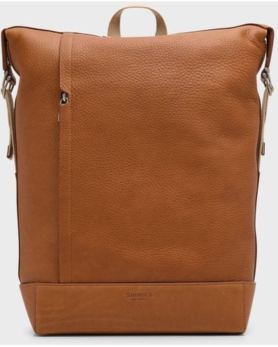 Shinola Canfield Leather Backpack - Brown
