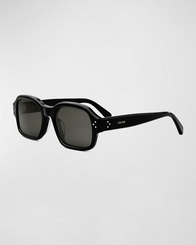 Celine Bold 3-dot Acetate-nylon Square Sunglasses - Black