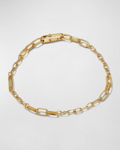 Marco Bicego 18k Uomo Mixed Coiled Open Chain Link Bracelet, 8 In - Metallic