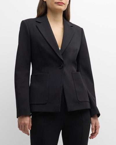Dorothee Schumacher Emotional Essence Single-button Jersey Jacket - Black