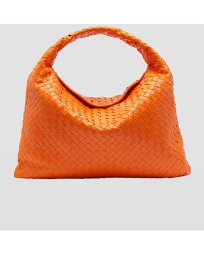 Bottega Veneta Large Hop Shoulder Bag - Orange