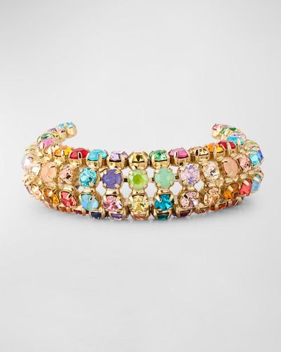 Rebekah Price Mamma Mia Crystal Bracelet - Metallic