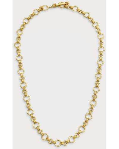 Elizabeth Locke 19k Yellow Gold 'bellariva' Necklace With Toggle, 21"l - Metallic