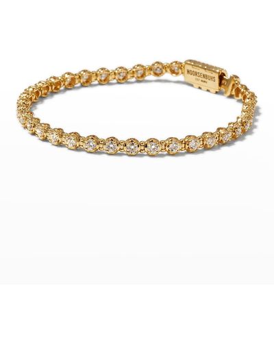 Hoorsenbuhs Infinite 3mm Diamond Bracelet In 18k Yellow Gold - Metallic