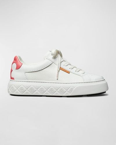 Tory Burch Ladybug Bicolor Leather Low-top Sneakers - White
