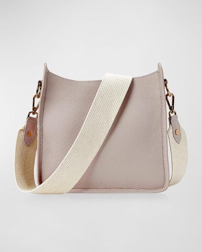 Gigi New York Elle Pebble Leather Crossbody Bag - Natural