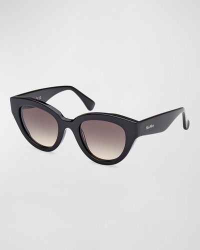 Max Mara Glimpse1 Acetate Cat-Eye Sunglasses - Multicolor