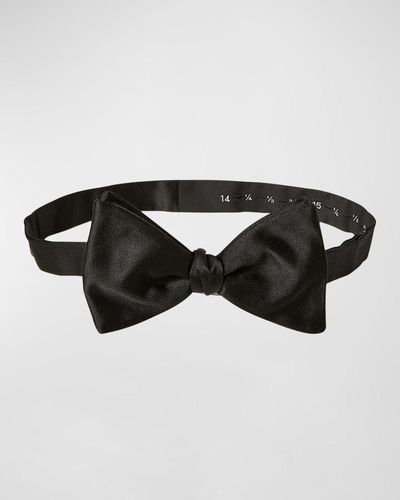 Ralph Lauren Pre-Tied Silk Bow Tie - Black