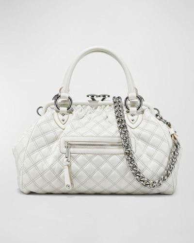 Marc Jacobs Re-Edition Quilted Leather Stam Bag - Gray