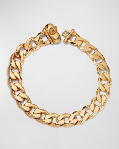 Emanuele Bicocchi 24K Cuban Chain Bracelet - Metallic