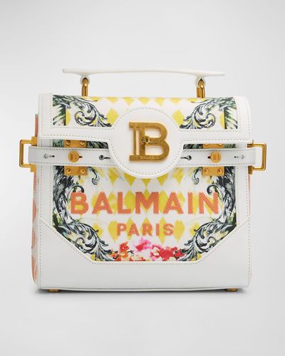Balmain Bbuzz 23 Top-Handle Bag - Gray