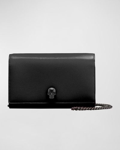 Alexander McQueen The Small Skull Leather Bag - Black