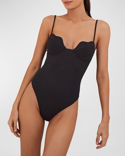 ViX Firenze Lou Full One-Piece Swimsuit - Black