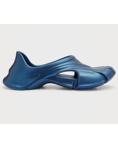 Balenciaga Molded Rubber Slip-on Shoes - Blue