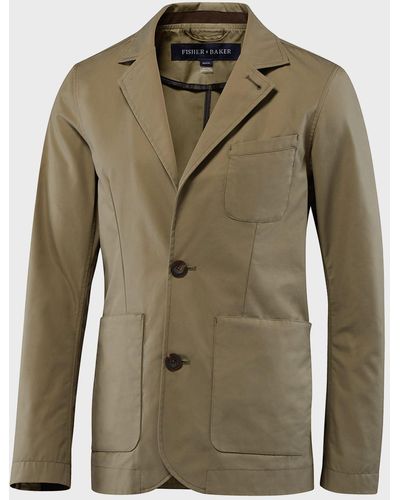 Fisher + Baker Thompson Two-Button Jacket - Green