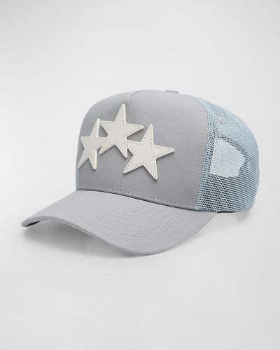 Amiri Three Star Trucker Hat - Gray
