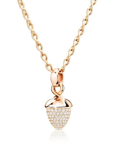 Tamara Comolli Mikado Bouquet Pave Diamond Pendant Enhancer In Rose Gold - Metallic
