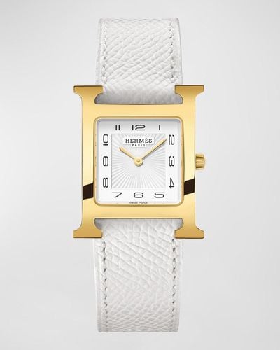 Hermès Heure H Watch, 26 Mm - White