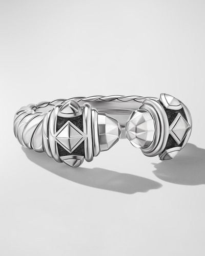 David Yurman Renaissance Cable Ring In Silver, 6.5mm - Metallic