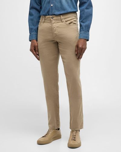 Citizens of Humanity Gage Stretch Linen-Cotton Pants - Natural
