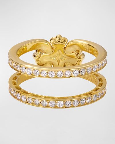 Konstantino White Diamond Ring, Size 7 - Metallic