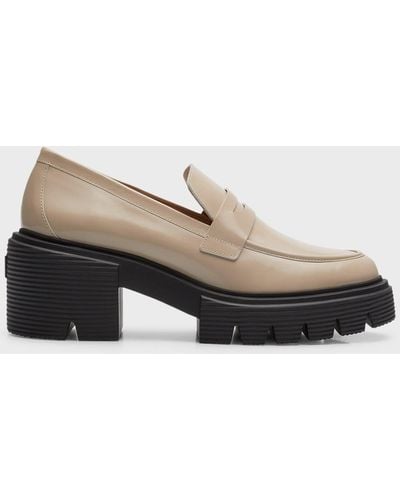 Stuart Weitzman Soho Leather Casual Penny Loafers - Multicolor