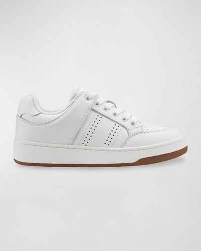 Marc Fisher Flynnt Bicolor Leather Low-Top Sneakers - White