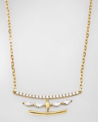 Etho Maria 18K Diamond Necklace - Metallic