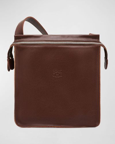 Il Bisonte Leather Crossbody Bag - Brown