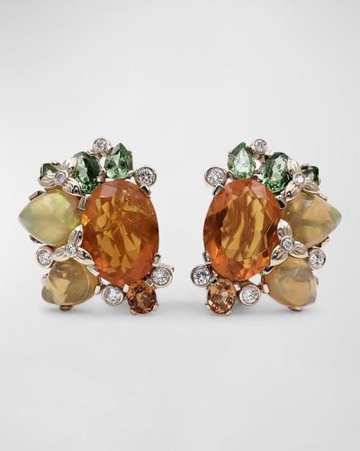 Stephen Dweck Multi-gemstone And Diamond Earrings - Metallic