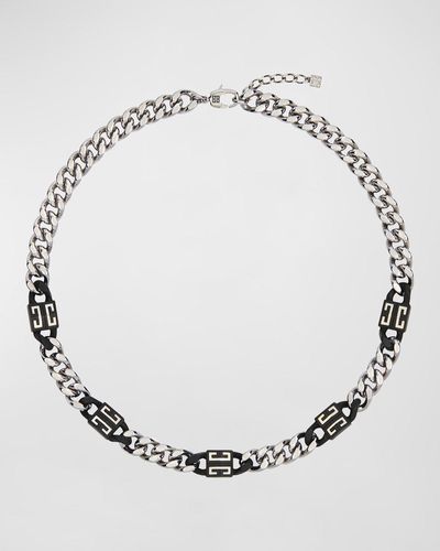 Givenchy 4G Short Chain Necklace - Metallic