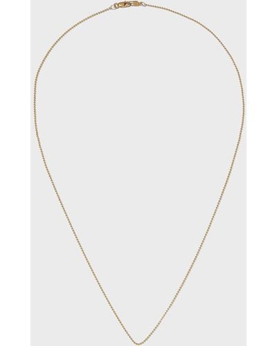 Sarah Chloe Melange 14K Ball Chain Necklace - White