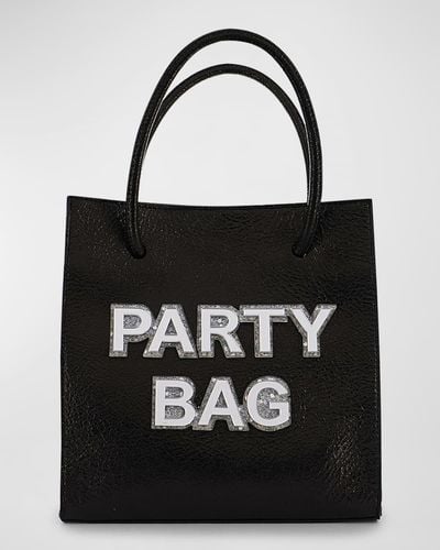 Sophia Webster Mini Party Leather Tote Bag - Black