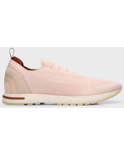 Loro Piana Flexy Knit Slip-On Sneaker Sneakers - Pink