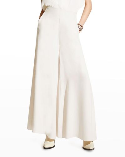 Careste Eloise High-Rise Wide-Leg Pants - White