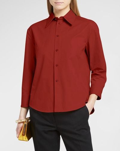 Jil Sander Long-Sleeve Collared Shirt