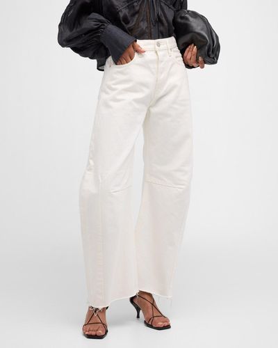 Moussy Ozark Cocoon Pants - White