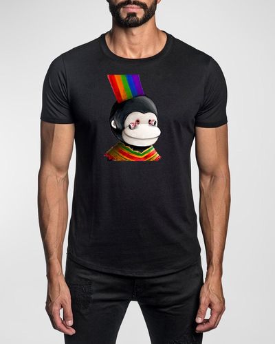 Jared Lang Pima Cotton Nft Graphic T-Shirt - Black