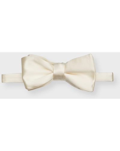 Tom Ford Satin Bow Tie - Natural