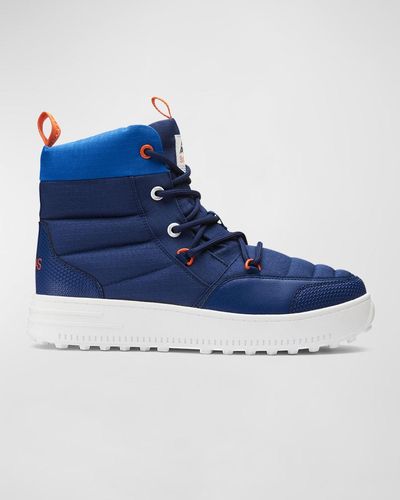 Swims Snow Runner Water-resistant Quilted Boots - Blue