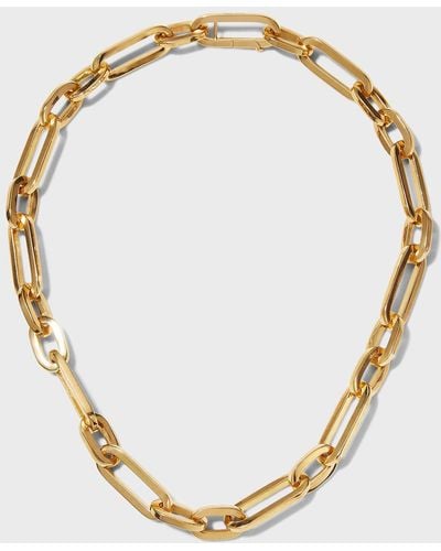 Roberto Coin Yellow Gold Paperclip Collar Necklace - Metallic
