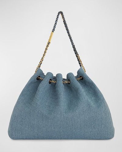 Rebecca Minkoff Chain Drawstring Tote Bag - Blue