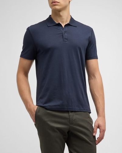 ATM Classic Jersey Polo Shirt - Blue