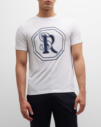 Stefano Ricci Embroidered Logo T-Shirt - Gray